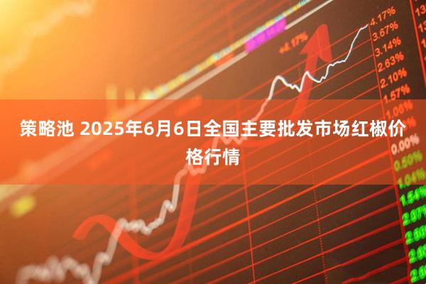 策略池 2025年6月6日全国主要批发市场红椒价格行情