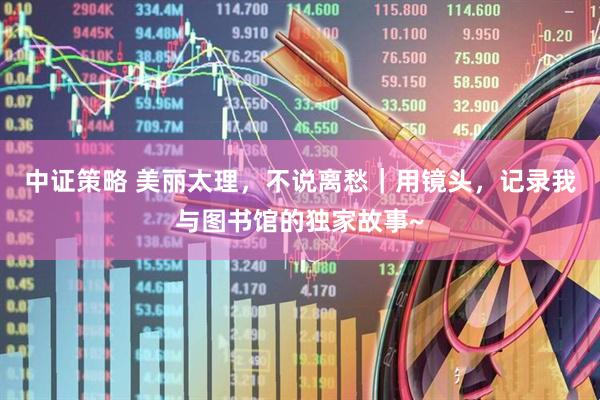 中证策略 美丽太理，不说离愁｜用镜头，记录我与图书馆的独家故事~